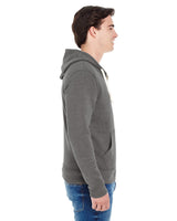 J. America Unisex Triblend Full-Zip Hooded Sweatshirt 4249-3