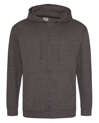 Just Hoods By AWDis Men's 80/20 Midweight College Full-Zip Hooded Sweatshirt