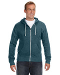 J. America Unisex Triblend Full-Zip Hooded Sweatshirt 4249-1