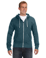 J. America Unisex Triblend Full-Zip Hooded Sweatshirt 4249-1