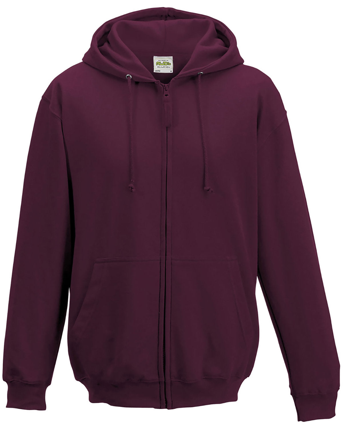 Just Hoods By AWDis Men's 80/20 Midweight College Full-Zip Hooded Sweatshirt Just Hoods By AWDis