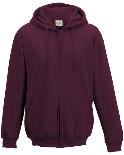 Just Hoods By AWDis Men's 80/20 Midweight College Full-Zip Hooded Sweatshirt