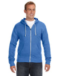 J. America Unisex Triblend Full-Zip Hooded Sweatshirt 4249-1