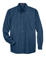 Harriton Men's Tall 6.5 oz. Long-Sleeve Denim Shirt Harriton