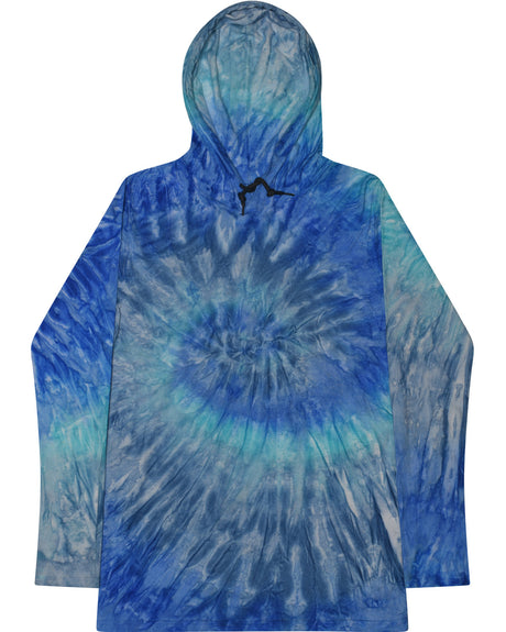 Tie-Dye Unisex Long Sleeve Hooded T-Shirt Tie-Dye