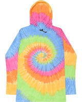 Tie-Dye Unisex Long Sleeve Hooded T-Shirt Tie-Dye
