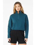 BELLA + CANVAS Ladies' Sponge Fleece Half-Zip Pullover Sweatshirt