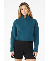 BELLA + CANVAS Ladies' Sponge Fleece Half-Zip Pullover Sweatshirt