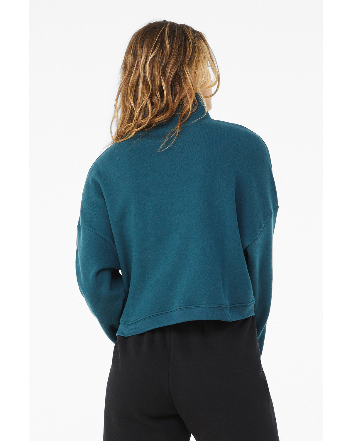 BELLA + CANVAS Ladies' Sponge Fleece Half-Zip Pullover Sweatshirt
