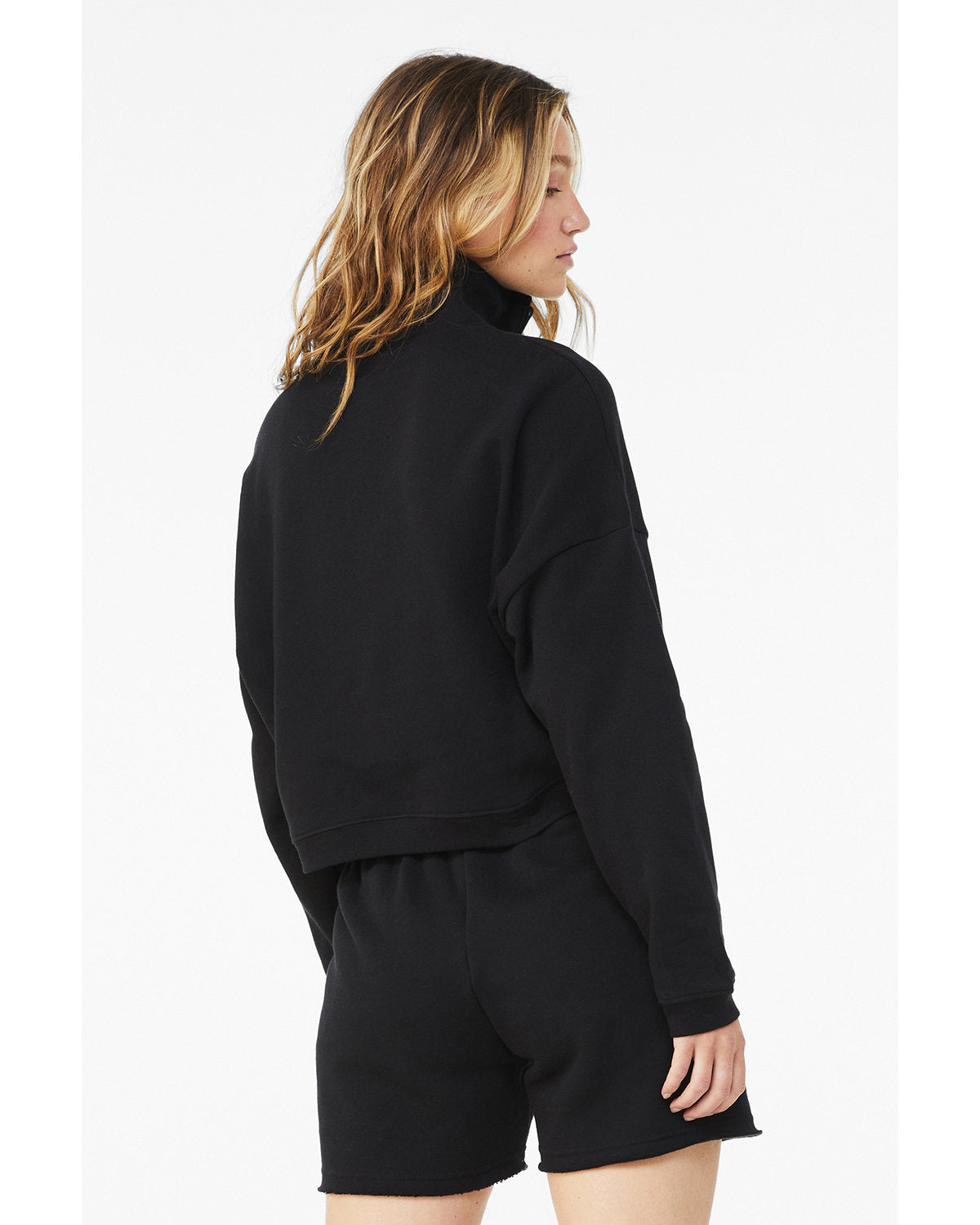 BELLA + CANVAS Ladies' Sponge Fleece Half-Zip Pullover Sweatshirt