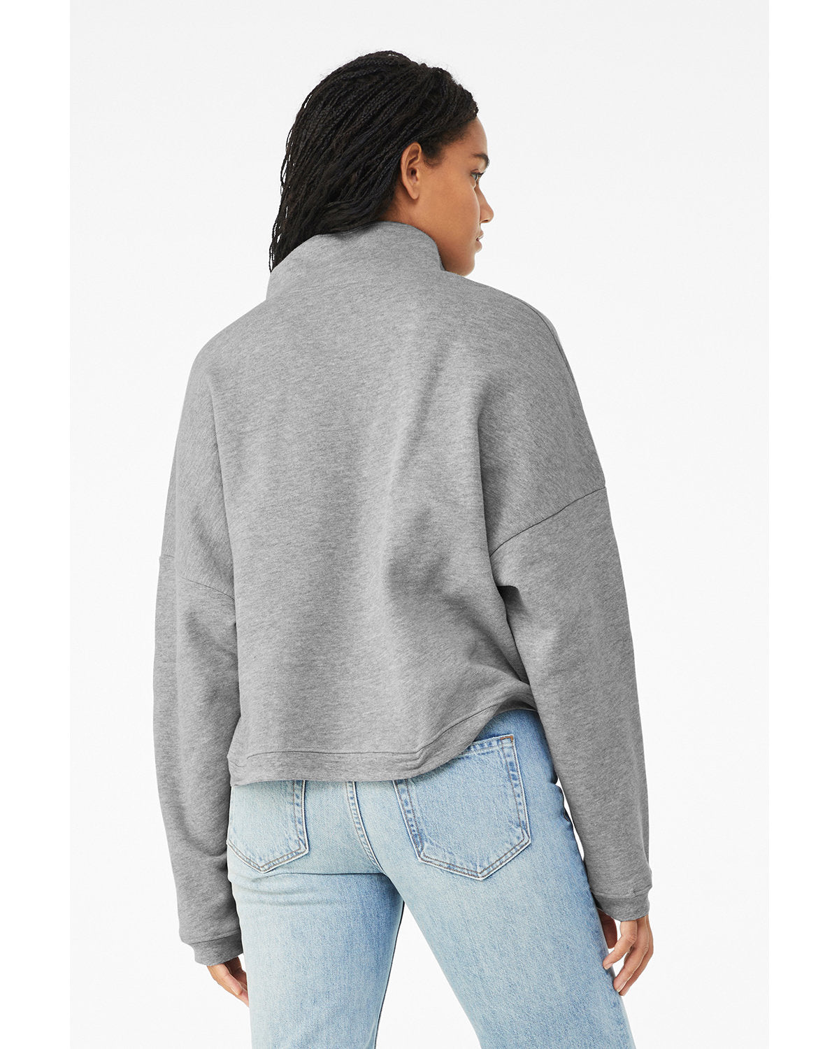 BELLA + CANVAS Ladies' Sponge Fleece Half-Zip Pullover Sweatshirt