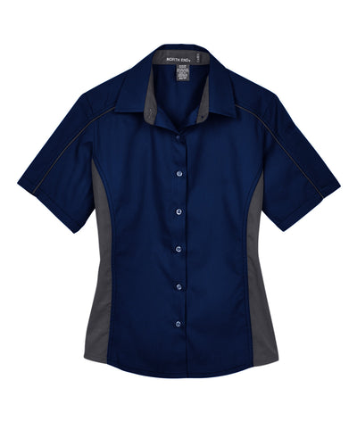 North End Ladies' Fuse Colorblock Twill Shirt