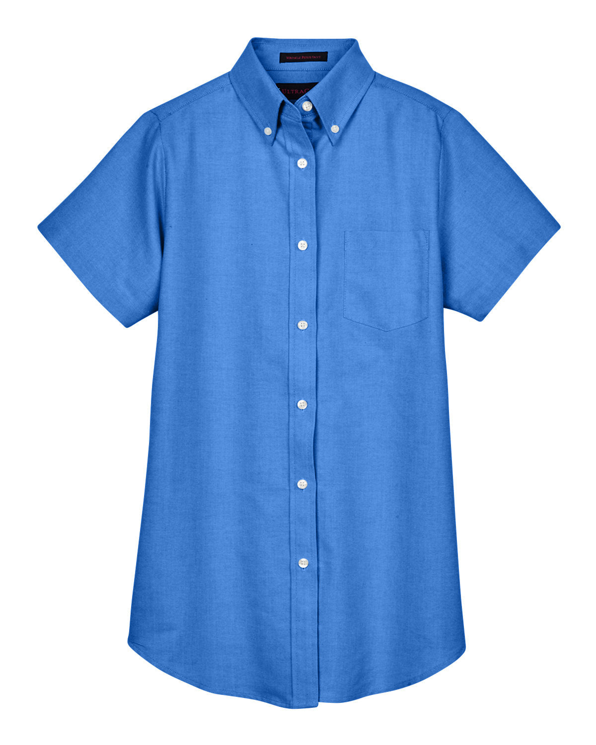 UltraClub Ladies' Classic Wrinkle-Resistant Short-Sleeve Oxford UltraClub
