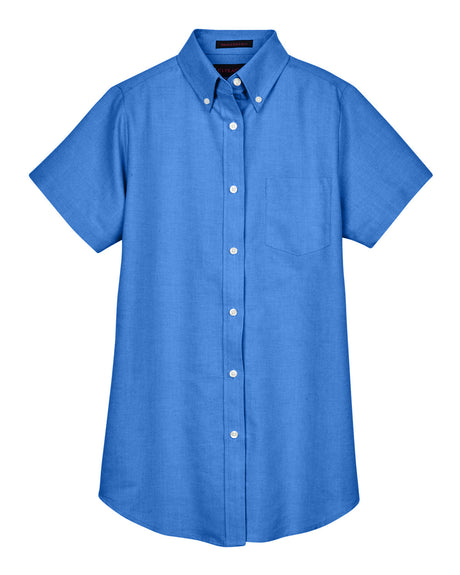 UltraClub Ladies' Classic Wrinkle-Resistant Short-Sleeve Oxford UltraClub
