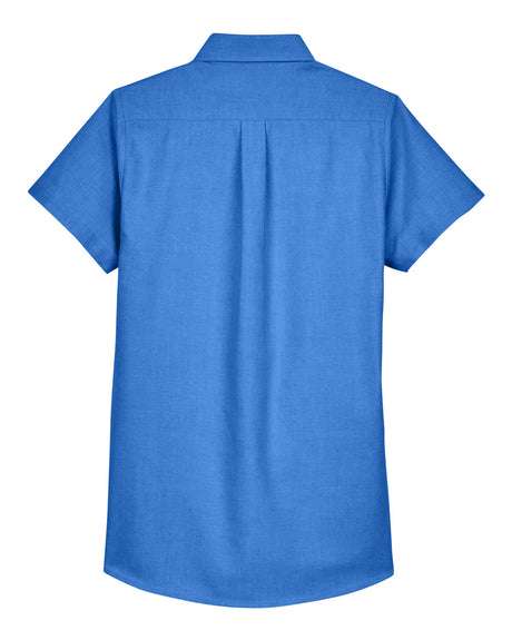 UltraClub Ladies' Classic Wrinkle-Resistant Short-Sleeve Oxford UltraClub