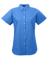 UltraClub Ladies' Classic Wrinkle-Resistant Short-Sleeve Oxford UltraClub