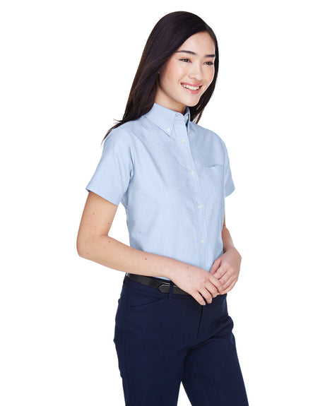 UltraClub Ladies' Classic Wrinkle-Resistant Short-Sleeve Oxford UltraClub