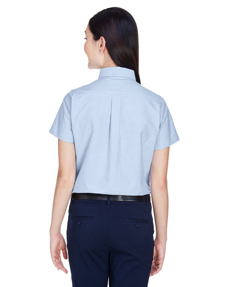 UltraClub Ladies' Classic Wrinkle-Resistant Short-Sleeve Oxford UltraClub