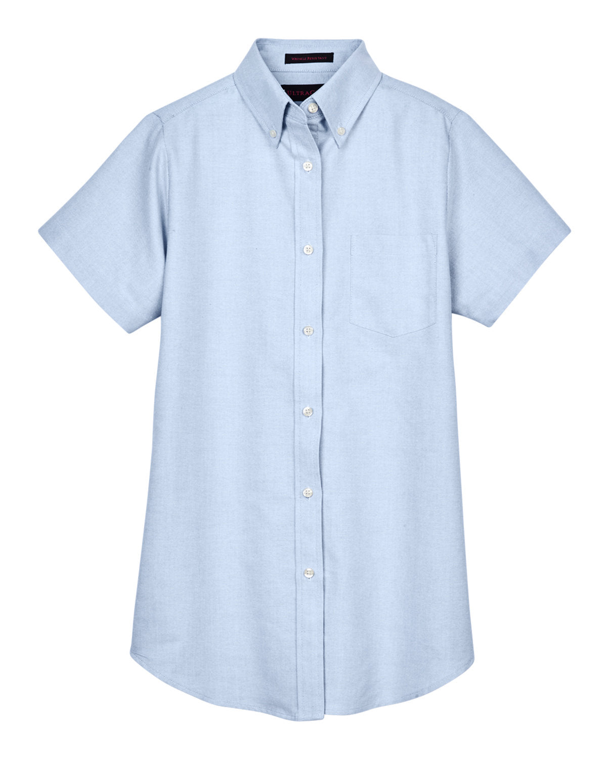 UltraClub Ladies' Classic Wrinkle-Resistant Short-Sleeve Oxford UltraClub