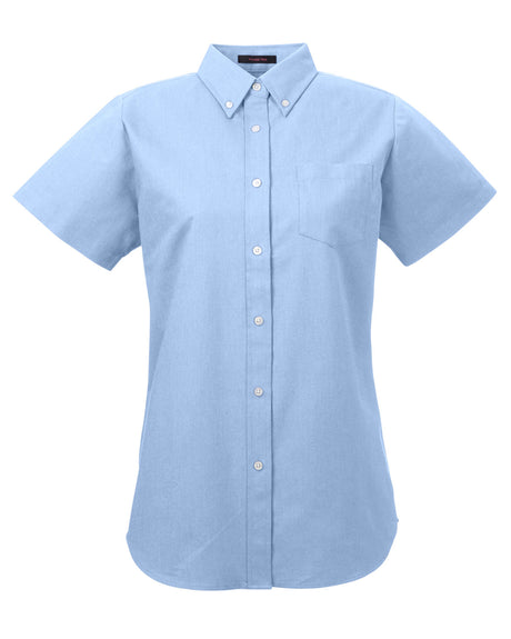 UltraClub Ladies' Classic Wrinkle-Resistant Short-Sleeve Oxford UltraClub