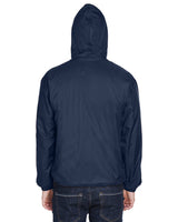 UltraClub Adult Fleece-Lined Hooded Jacket UltraClub