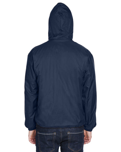 UltraClub Adult Fleece-Lined Hooded Jacket