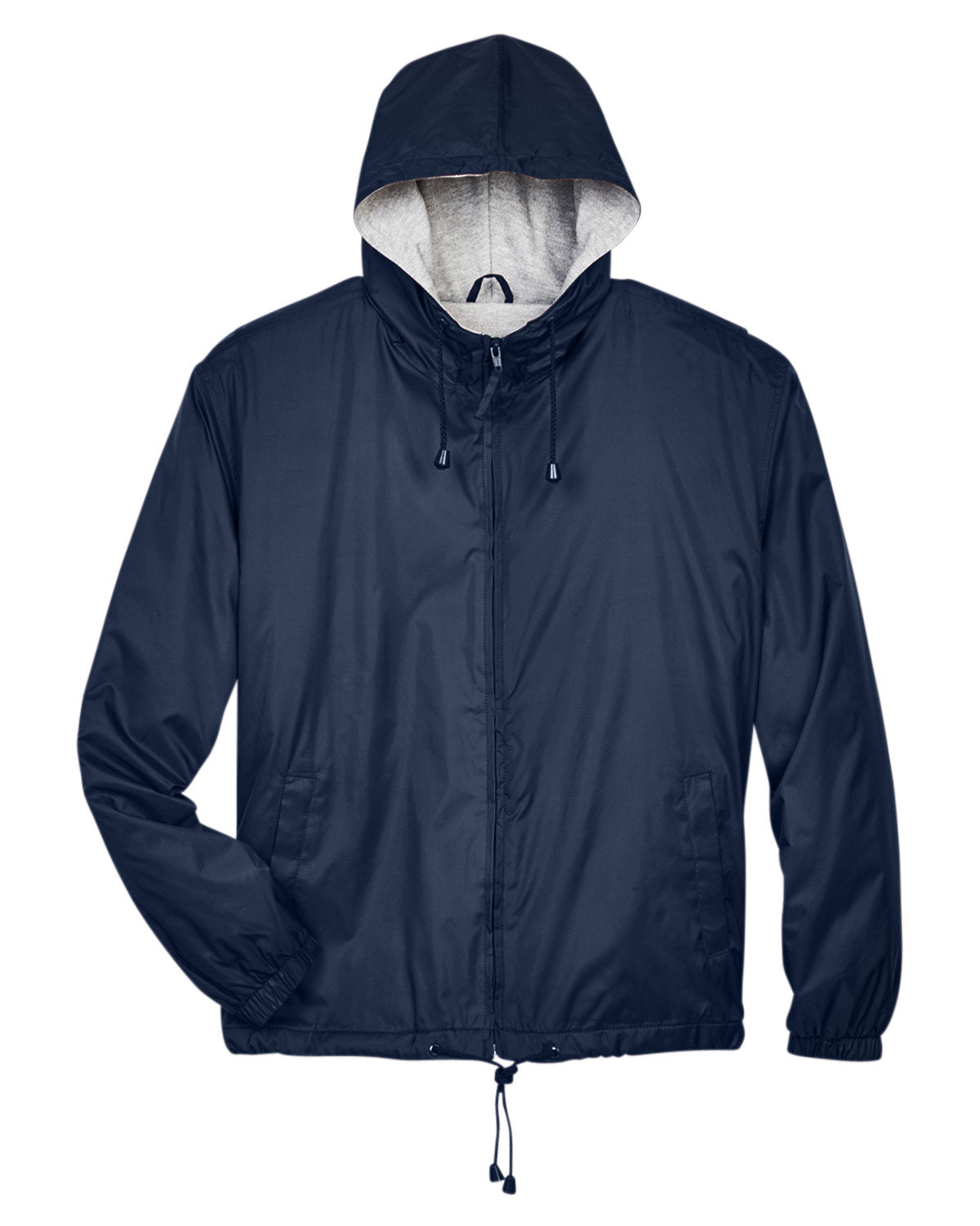 UltraClub Adult Fleece-Lined Hooded Jacket UltraClub