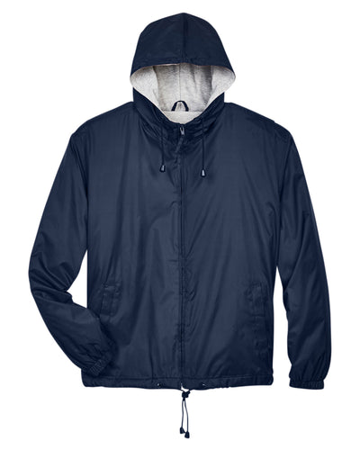UltraClub Adult Fleece-Lined Hooded Jacket
