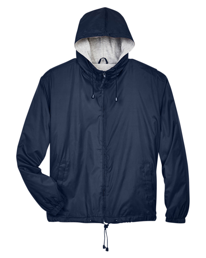 UltraClub Adult Fleece-Lined Hooded Jacket