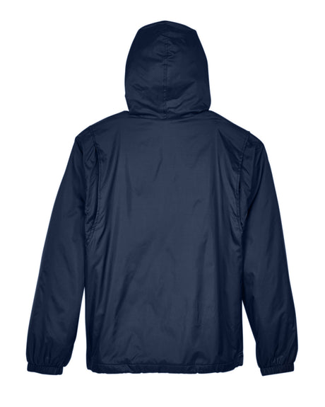 UltraClub Adult Fleece-Lined Hooded Jacket UltraClub