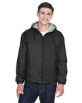 UltraClub Adult Fleece-Lined Hooded Jacket UltraClub