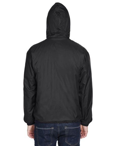 UltraClub Adult Fleece-Lined Hooded Jacket UltraClub
