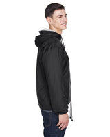 UltraClub Adult Fleece-Lined Hooded Jacket UltraClub