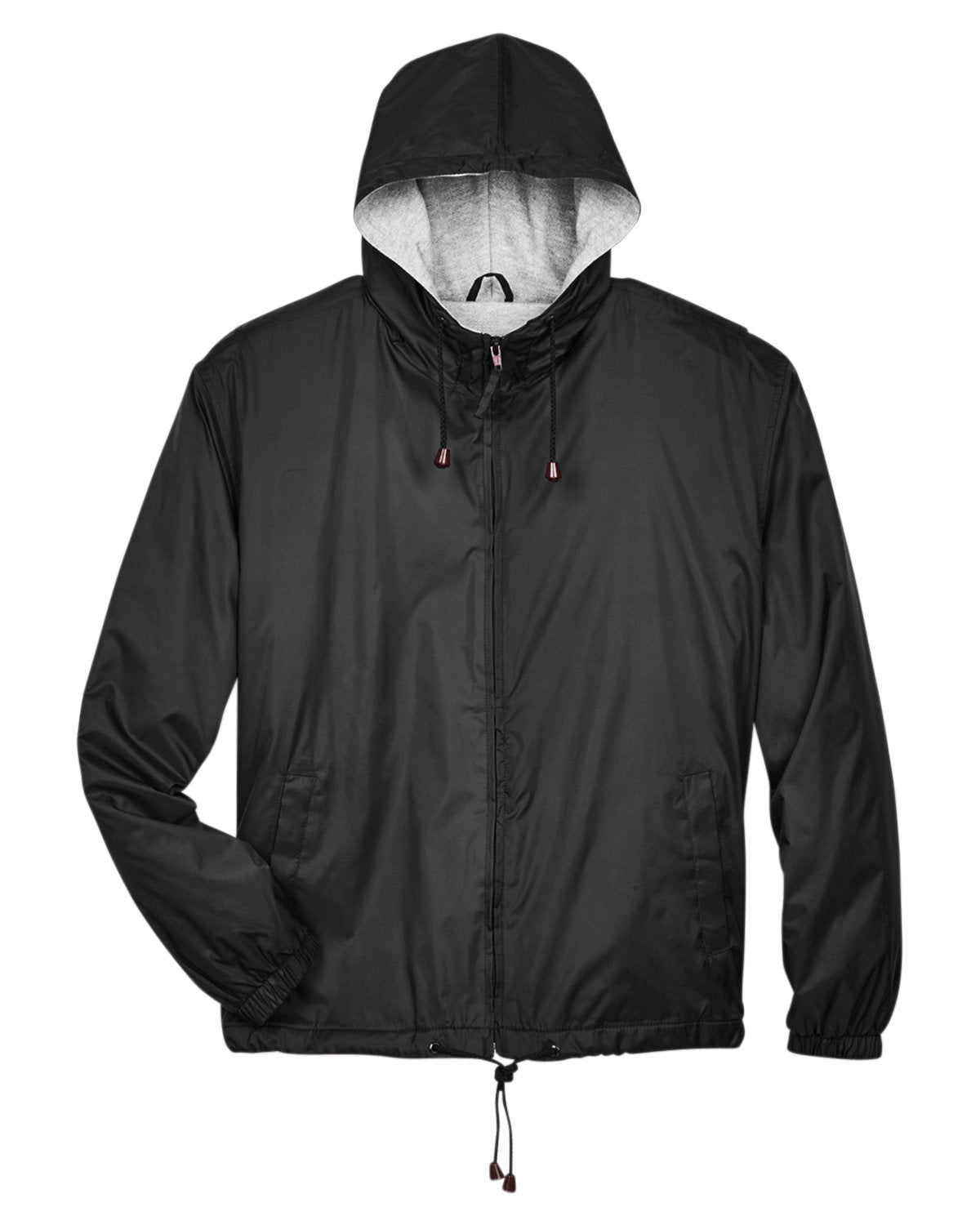 UltraClub Adult Fleece-Lined Hooded Jacket UltraClub