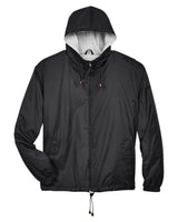 UltraClub Adult Fleece-Lined Hooded Jacket UltraClub