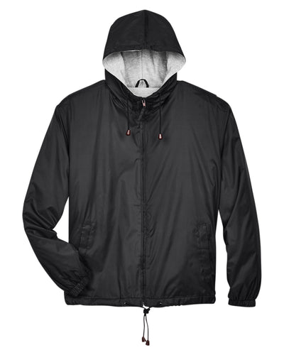 UltraClub Adult Fleece-Lined Hooded Jacket