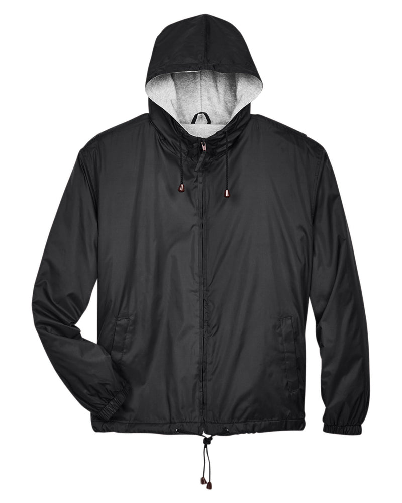 UltraClub Adult Fleece-Lined Hooded Jacket
