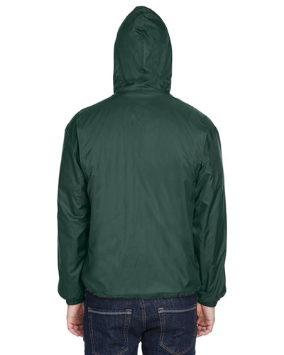 UltraClub Adult Fleece-Lined Hooded Jacket