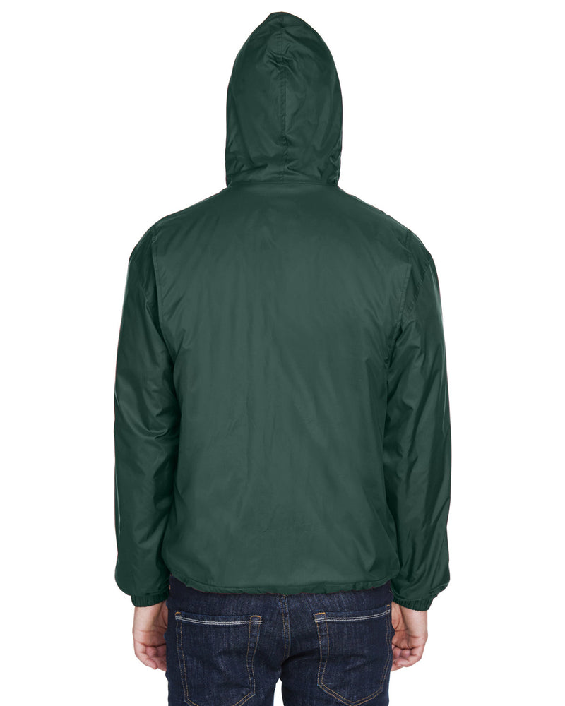 UltraClub Adult Fleece-Lined Hooded Jacket