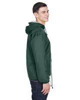 UltraClub Adult Fleece-Lined Hooded Jacket UltraClub