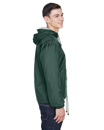 UltraClub Adult Fleece-Lined Hooded Jacket