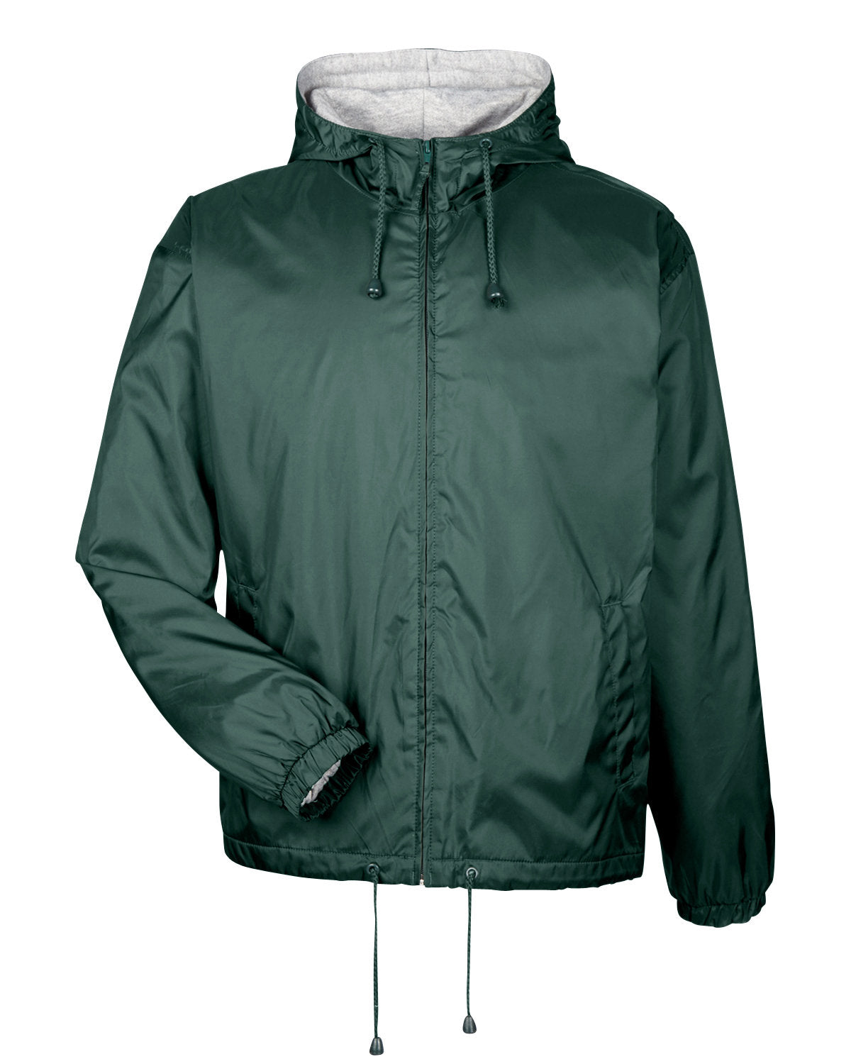 UltraClub Adult Fleece-Lined Hooded Jacket UltraClub