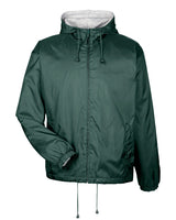 UltraClub Adult Fleece-Lined Hooded Jacket UltraClub