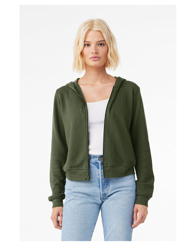 Bella + Canvas Ladies' Sponge Fleece Full-Zip Hooded Sweatshirt