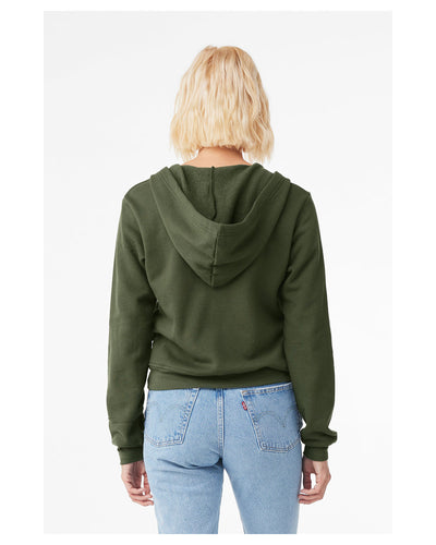 Bella + Canvas Ladies' Sponge Fleece Full-Zip Hooded Sweatshirt