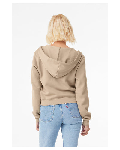 Bella + Canvas Ladies' Sponge Fleece Full-Zip Hooded Sweatshirt