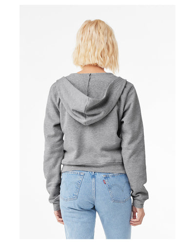 Bella + Canvas Ladies' Sponge Fleece Full-Zip Hooded Sweatshirt