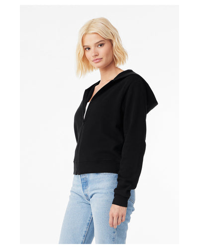 Bella + Canvas Ladies' Sponge Fleece Full-Zip Hooded Sweatshirt