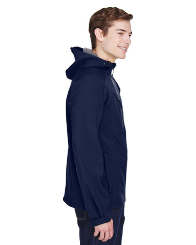 North End Men's Prospect Two-Layer Fleece Bonded Soft Shell Hooded Jacket