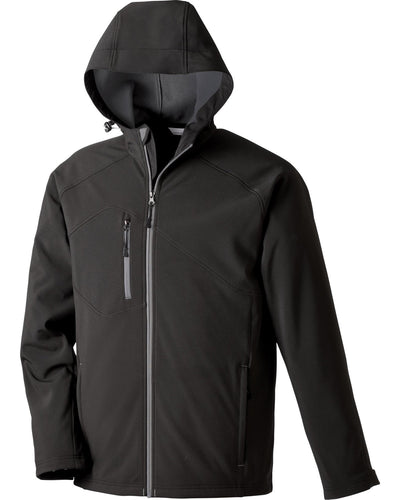 North End Men's Prospect Two-Layer Fleece Bonded Soft Shell Hooded Jacket